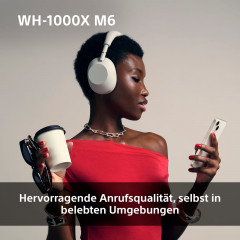 SONY WH-1000XM6 Premium Noise Cancelling, Over-ear Kopfhörer Bluetooth Schwarz