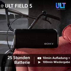 SONY ULT FIELD 5 Bluetooth-Lautsprecher, Off-White, Wasserfest