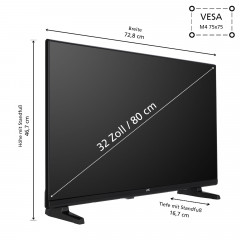 JVC LT-32VAH3355 LED TV (Flat, 32 Zoll / 80 cm, HD, SMART TV)