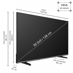 JVC LT-50VD3555 LED TV (Flat, 50 Zoll / 126 cm, UHD 4K, SMART TV)