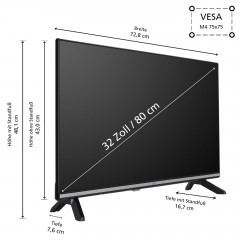 JVC LT-32VH7555 LED TV (Flat, 32 Zoll / 80 cm, Full-HD, SMART TV)