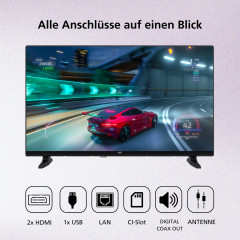 JVC LT-32VRH3555 LED TV (Flat, 32 Zoll / 80 cm, HD-ready, SMART TV)