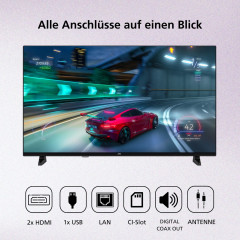 JVC LT-40VRF3555 LED TV (Flat, 40 Zoll / 100 cm, Full-HD, SMART TV)