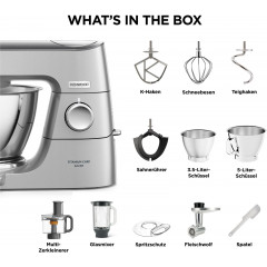 Kenwood Küchenmaschine »Titanium Chef Baker KVC85.594SI« inkl. umfangreiches Zubehör, mit integrierter EasyWeigh Waage