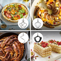 Kenwood Küchenmaschine »Titanium Chef Baker KVC85.594SI« inkl. umfangreiches Zubehör, mit integrierter EasyWeigh Waage