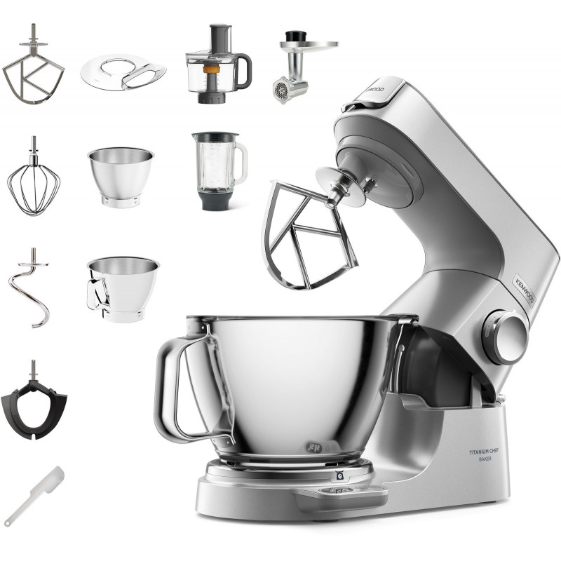 Kenwood Küchenmaschine »Titanium Chef Baker KVC85.594SI« inkl. umfangreiches Zubehör, mit integrierter EasyWeigh Waage