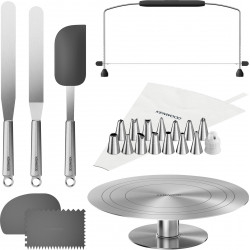 Kenwood Spritzbeutel »Tortendekorationsset KWSD100« Deko-Set 23 tlg. für Kuchen und Torten