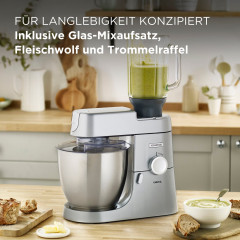 Kenwood Küchenmaschine »Chef XL KVL4220S« 6,7 l Schüssel, inkl. Mixaufsatz, Fleischwolf und Trommelraffel