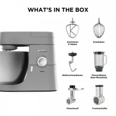 Kenwood Küchenmaschine »Chef XL KVL4220S« 6,7 l Schüssel, inkl. Mixaufsatz, Fleischwolf und Trommelraffel