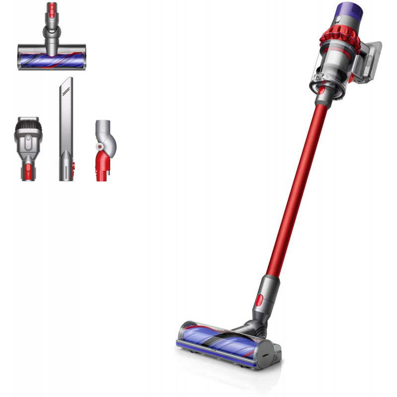 V10 Origin Akku-Stielsauger rot/rot, 60 min Laufzeit, 0,76 l Staubvolumen, Elektro-Bodenbürste