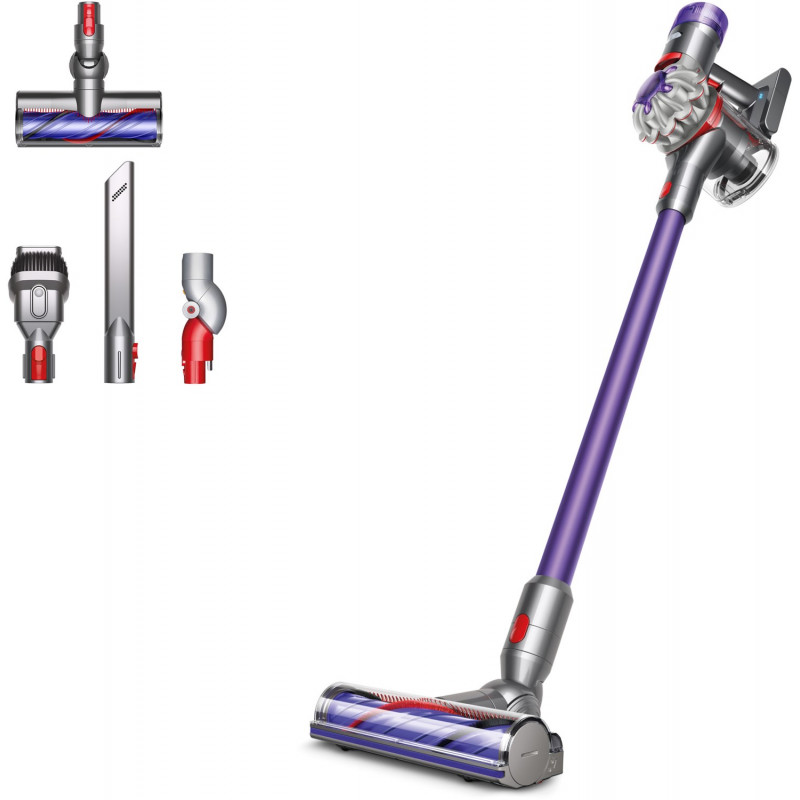 V8 Origin Akku-Stielsauger silber/violett, 40 min Laufzeit, 0,54 l Staubvolumen, Elektro-Bodenbürste