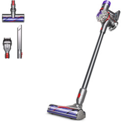 V8 Akku-Stielsauger nickel/silber, 115 W, 40 min Laufzeit, 0,54 l Staubvolumen, Elektro-Bodenbürste V8 Akku-Stielsauger nickel/silber, 115 W, 40 min Laufzeit, 0,54 l Staubvolumen, Elektro-Bodenbürste
