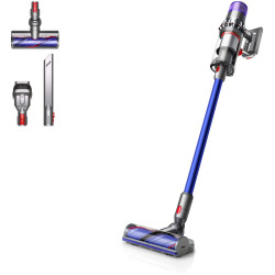 V11 Akku-Stielsauger nickel blau, 220 W, 60 min Laufzeit, 0,76 l Staubvolumen, Display, Elektro-Bodenbürste