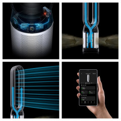 DYSON TP11 Purifier Cool™ PC1 Luftreiniger Weiß (50 Watt, Raumgröße: 81 m³, HEPA 13 / Aktivkohlefilter)