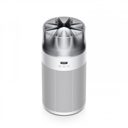 DYSON 491355-01 HUSHJETT PURIFIER COMPACT Luftreiniger Weiß/Silber (19 Watt, Raumgröße: 100 m², 360°elektrostatischer Filter / 360°Aktivkohlefilter)