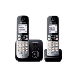Panasonic KX-TG 6822 GB Duo schwarz Schnurloses Telefon
