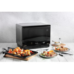 Panasonic NN-CS88LBEPG Mikrowelle mit Grill/Heißluft/Dampfgarer 31l