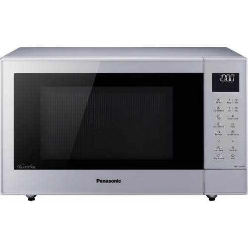 Panasonic NN-CT57RMEPG Mikrowelle Silber 1000W Grillfunktion, digitaler Timer, Timerfunktion, LCD-Display, Heißluft-Funktion