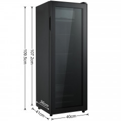 MERAX SC-128P Kühlschrank (F, 109,5 cm hoch, schwarz)