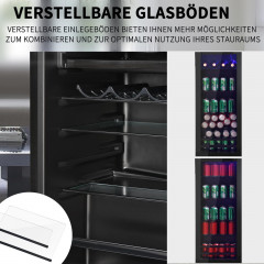 MERAX SC-128P Kühlschrank (F, 109,5 cm hoch, schwarz)
