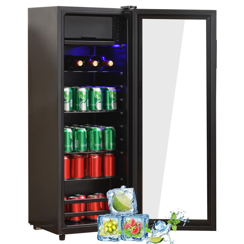 MERAX SC-128P Kühlschrank (F, 109,5 cm hoch, schwarz)