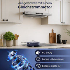 CIARRA VM6909AS, Dunstabzugshaube (599 mm breit, 298 mm tief)
