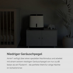 MEACO Armin 680 ml Verdunstungsbefeuchter Luftbefeuchter weiß (230 Volt, Raumgröße: 89 m²)