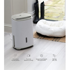 MEACO Arete® One 6L Luftentfeuchter weiß, Entfeuchterleistung: 6 l/d, Raumgröße: 25 m²)