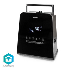 NEDIS HUMI150BKW SmartLife Luftbefeuchter Schwarz (Raumgröße: 0 m²)