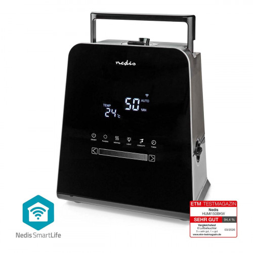 NEDIS HUMI150BKW SmartLife Luftbefeuchter Schwarz (Raumgröße: 0 m²)