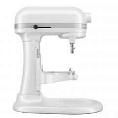 KITCHENAID 5KSM55SXXEWH Küchenmaschine Weiß (Rührschüsselkapazität: 5,2 l, 375 Watt)