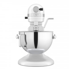 KITCHENAID 5KSM55SXXEWH Küchenmaschine Weiß (Rührschüsselkapazität: 5,2 l, 375 Watt)