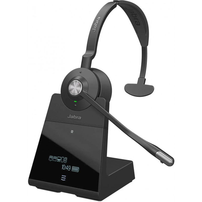 Jabra Engage 75 Mono On Ear Headset Bluetooth®, DECT Mono Schwarz Noise Cancelling Mikrofon-Stummschaltung Telefon