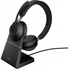 Jabra Evolve2 65 MS On Ear Headset Bluetooth® Stereo Schwarz Lautstärkeregelung, Batterieladeanzeige, Mikrofon-Stummschaltung