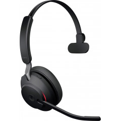 Jabra Evolve2 65 monaural On Ear Headset Bluetooth® Stereo Schwarz Lautstärkeregelung, Batterieladeanzeige
