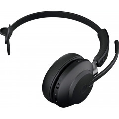 Jabra Evolve2 65 monaural On Ear Headset Bluetooth® Mono Schwarz Lautstärkeregelung, Batterieladeanzeige, Mikrofon-Stummschaltung