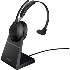 Jabra Evolve2 65 monaural On Ear Headset Bluetooth® Mono Schwarz Lautstärkeregelung, Batterieladeanzeige, Mikrofon-Stummschaltung