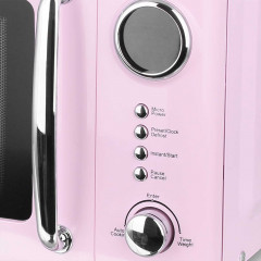 EPIQ 80000688, rosa Mikrowelle 20 Liter (700 Watt, 20 l Garraum-Volumen)
