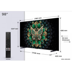TCL 98 Zoll QLED QD-mini 98MQLED75K