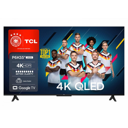 TCL 55P6K 4K HDR TV (Flat, 55 Zoll / 140 cm, HDR 4K, SMART TV)
