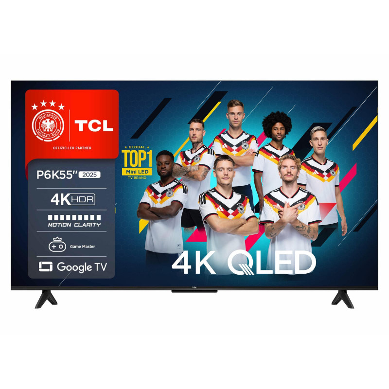 TCL 55P6K 4K HDR TV (Flat, 55 Zoll / 140 cm, HDR 4K, SMART TV)