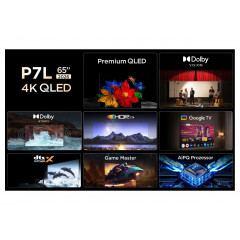 TCL 65P7L QLED TV (Flat, 65 Zoll / 165,1 cm, QLED 4K, SMART TV)