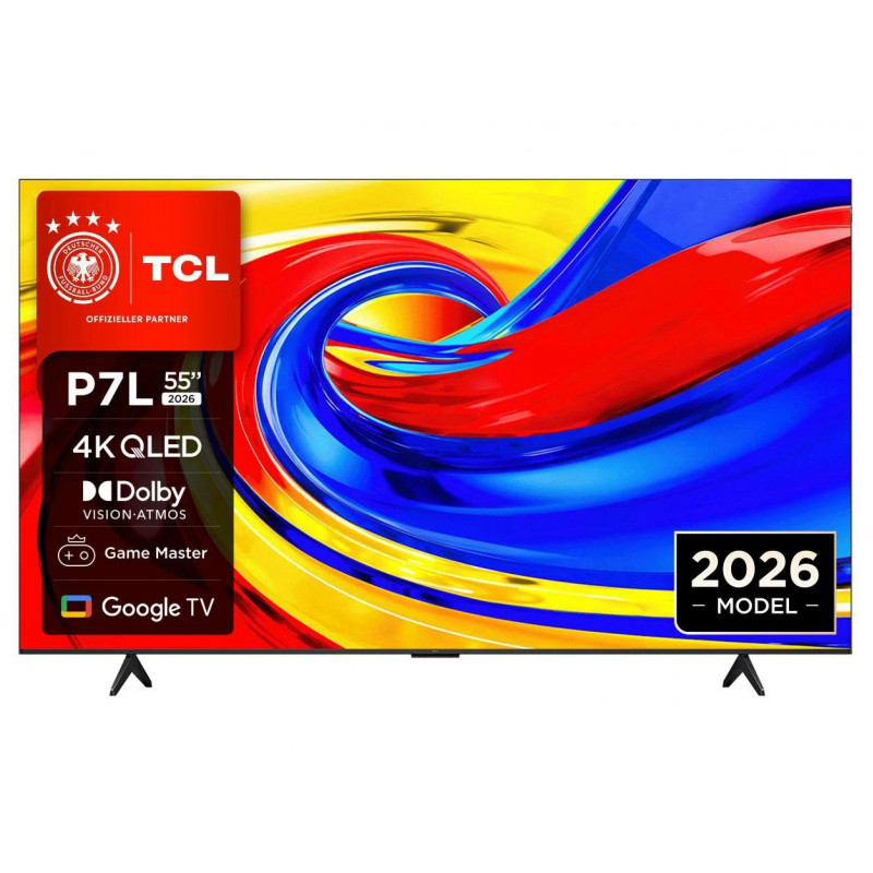 TCL 55P7L QLED TV (Flat, 55 Zoll / 139,7 cm, QLED 4K, SMART TV)