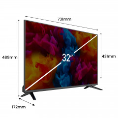 KIANO Slim TV 32 Fernseher (Flat, 32 Zoll / 81,28 cm, HD)