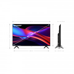 SHARP 43GD2225E Fernseher (Flat, 43 Zoll / 109,2 cm, Full-HD, SMART TV)