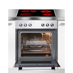 Amica Elektro-Herd-Set »EHC 933 011 E« mit 1-fach-Teleskopauszug Steam Clean Komfortables Kochen und Backen mit praktischer Unterstützung