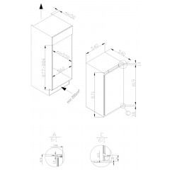 Amica Einbaugefrierschrank »EGS 16173/1 / BZ138.4i(E)« 87,1 cm hoch 54 cm breit