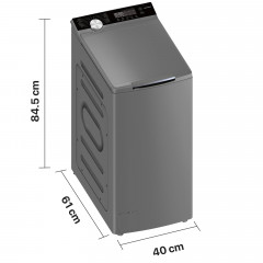 HEINNER HWM-TL8013IVKSA+++ Waschmaschine (8 kg, 1250 U/Min., A)