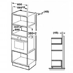 HEINNER HMW-MDBI25GDBK, Einbau-Mikrowelle (900 Watt, 25 l Garraum-Volumen, Grillfunktion)
