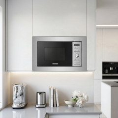 HEINNER HMW-MDBI28GDIX, Einbau-Mikrowellenofen (900 Watt, 28 l Garraum-Volumen, Grillfunktion)